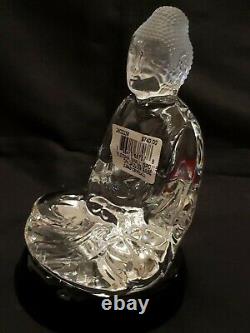 Rare Baccarat Crystal Buddha Figurine Small Withbase Clear 6 H Nouveau Withbox