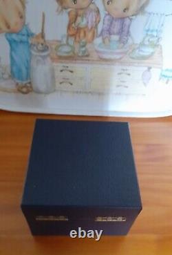Rare Édition Limitée ANIMAUX LATTICINIO PERTHSHIRE BLEU CLAIR 1976 Poids de Papier
