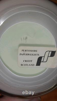 Rare Édition Limitée BOUQUET DE GUI DE NOËL PERTHSHIRE 1996 Pèse-Papiers