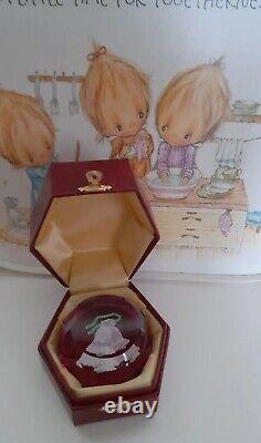 Rare Édition Limitée PERTHSHIRE Millefiori CLOCHE DE NOËL 1977 Pèse-papiers