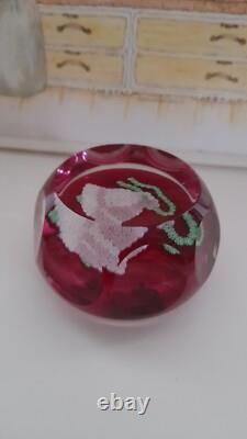 Rare Édition Limitée PERTHSHIRE Millefiori CLOCHE DE NOËL 1977 Pèse-papiers