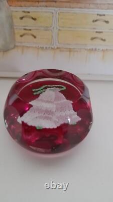 Rare Édition Limitée PERTHSHIRE Millefiori CLOCHE DE NOËL 1977 Pèse-papiers