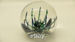 Rare Selkirk 1989 Snapdragon Glass Paperweight Signé Edition Limitée 131/500