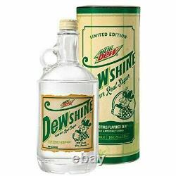 Scellé ! Dewshine Mountain Dew Bouteille en verre édition limitée de 25 oz.