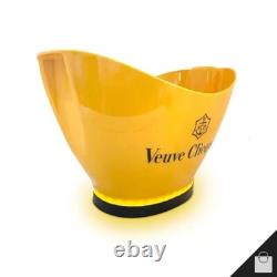 Seau à champagne Veuve Clicquot Édition Limitée avec lumières LED + 6 verres