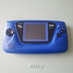 Sega Game Gear Limited Edition Bleu Nouveaux Condensateurs Et Verres / Recaped