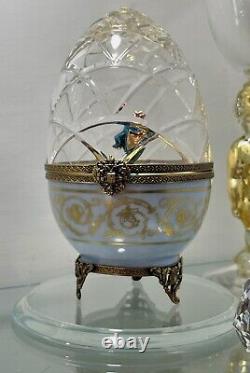 Série Fabergé Limoges Édition Limitée d'Œuf en Cristal avec Charlie le Thon No. 3