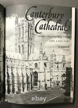 Signed Edition Limitée Avec Insert En Verre Teinté 6/25 Canterbury Cathedral 1980