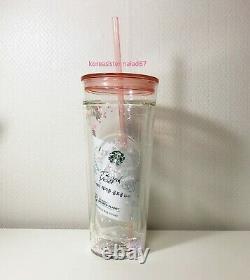 Starbucks Corée 2020 Happy Valentine Glass Tasse Froide 591ml Édition Limitée