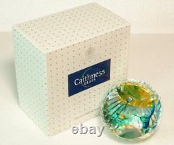 Stupéfiant Caithness Space Encounter Glass Paperweight Limited Edition 73 De 75