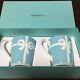 Tiffany & Co Bone China Blue Ribbon Box Paire De Porcelaine Mug Cup Set Cadeau
