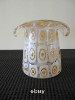Un Vase En Verre Top Hat Rare, Par Fratelli Toso, De Murano Italie, Vers Les Années 1950-60