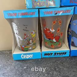 VTG Toon Tumblers - Verres à bière - 2005 - Édition limitée ensemble de 5 - NEUF DANS LES BOÎTES