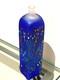 Vase Grand Confetti Bleu Kosta Boda Square Bertil Vallien Signé Édition Limitée