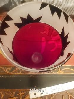 Vase en verre artistique en édition limitée signé