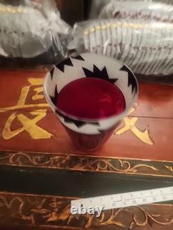 Vase en verre artistique en édition limitée signé