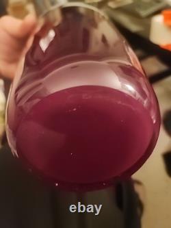 Vase en verre artistique en édition limitée signé