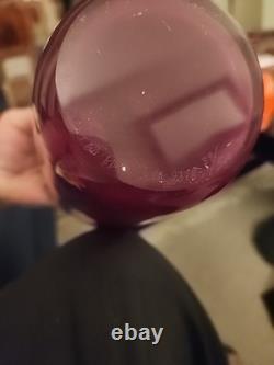 Vase en verre artistique en édition limitée signé