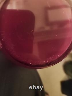 Vase en verre artistique en édition limitée signé