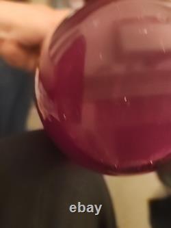 Vase en verre artistique en édition limitée signé