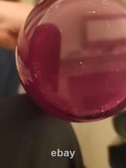 Vase en verre artistique en édition limitée signé