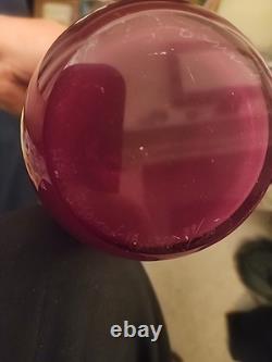 Vase en verre artistique en édition limitée signé