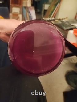 Vase en verre artistique en édition limitée signé