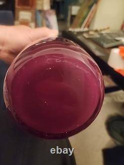Vase en verre artistique en édition limitée signé