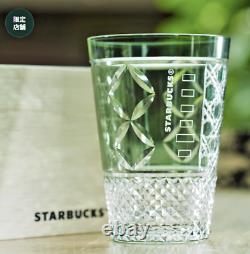 Verre rare Starbucks Edo Kiriko édition limitée exclusive de SUMIDA TOKYO au JAPON