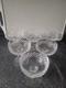 Vtg Cristal Waterford Motif Boyne 6 Coupes à Champagne / Plat à Sherbet Excellent