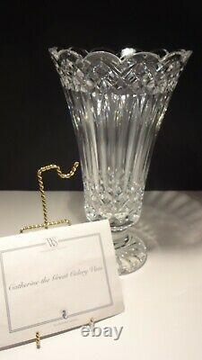 Waterford Crystal Catherine The Great 11 Celery Vase Limited Edition #1330/1500