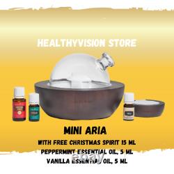 Young Living Aria Ultrasonic Diffuser (mini) Limited Edition Nut-stained Nib